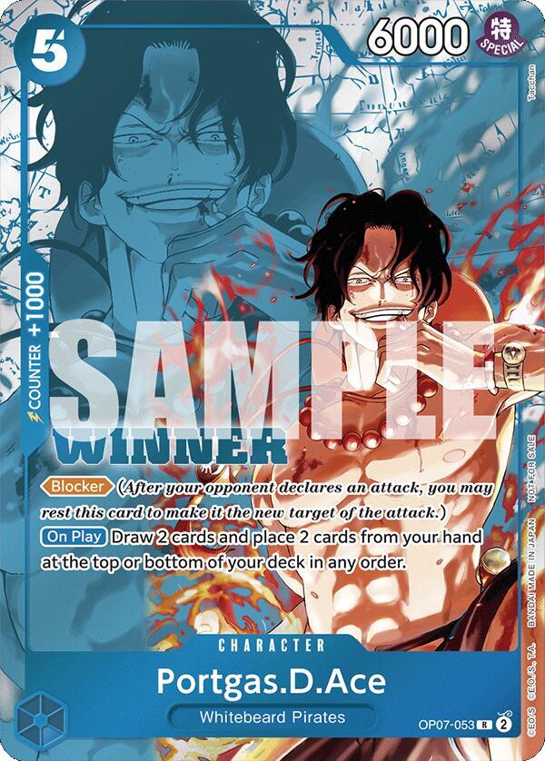 Portgas.D.Ace (Winner Pack 2024 Oct.-Dec.) OP07-053 card from One Piece Promotion Cards
