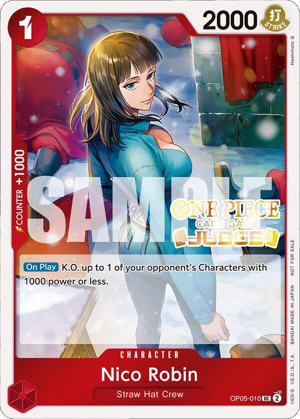 Nico Robin (Judge Pack Vol. 4) OP05-010 card from One Piece Promotion Cards