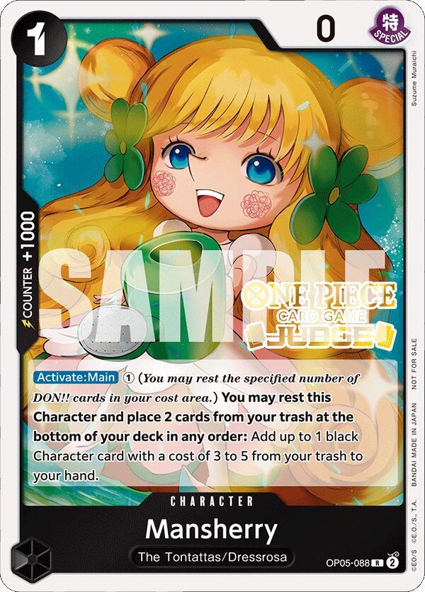 Mansherry (Judge Pack Vol. 4) OP05-088 card from One Piece Promotion Cards