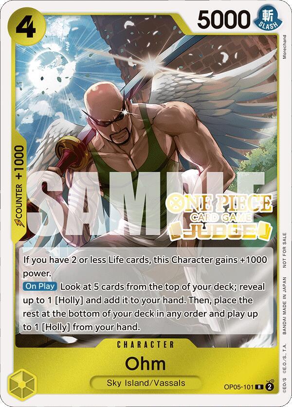 Ohm (Judge Pack Vol. 4) OP05-101 card from One Piece Promotion Cards