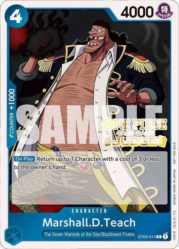 Marshall.D.Teach (Judge Pack Vol. 4) ST03-014 card from One Piece Promotion Cards