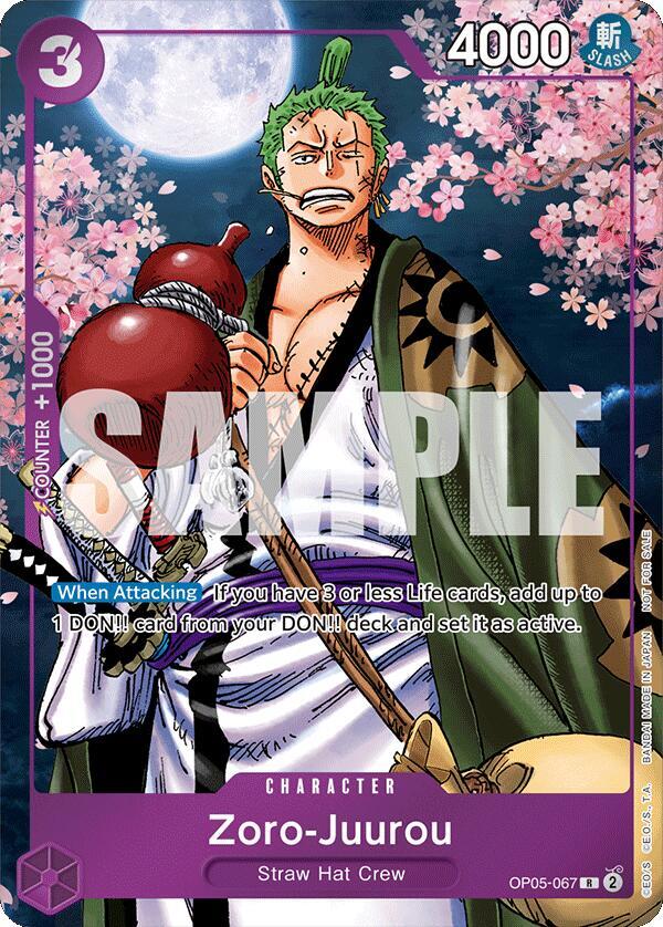 Zoro-Juurou (Event Pack Vol. 5) OP05-067 card from One Piece Promotion Cards