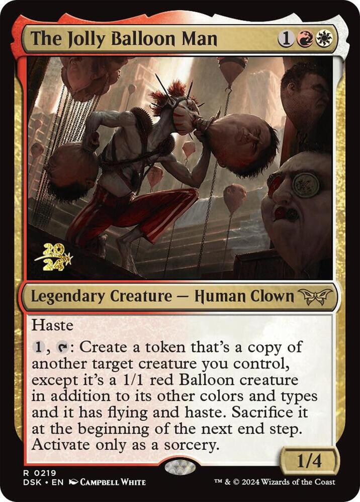 The Jolly Balloon Man 219 card from Prerelease Cards
