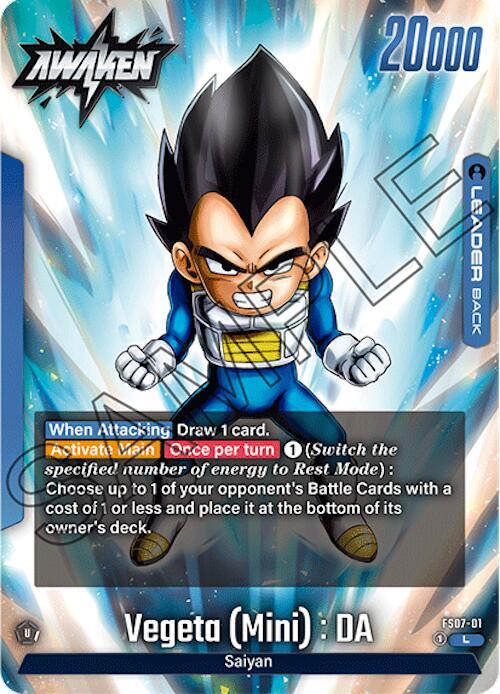 Vegeta (Mini) : DA FS07-01 card from Starter Deck 7: Vegeta (Mini)