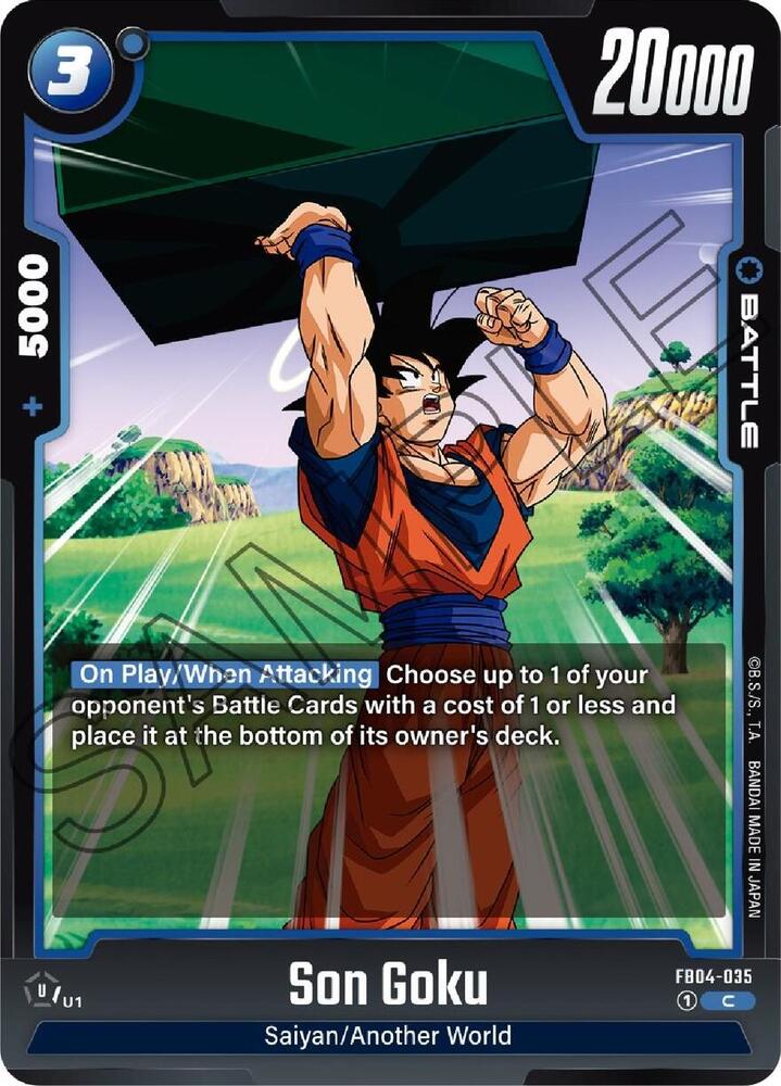 Son Goku FB04-035 card from Ultra Limit