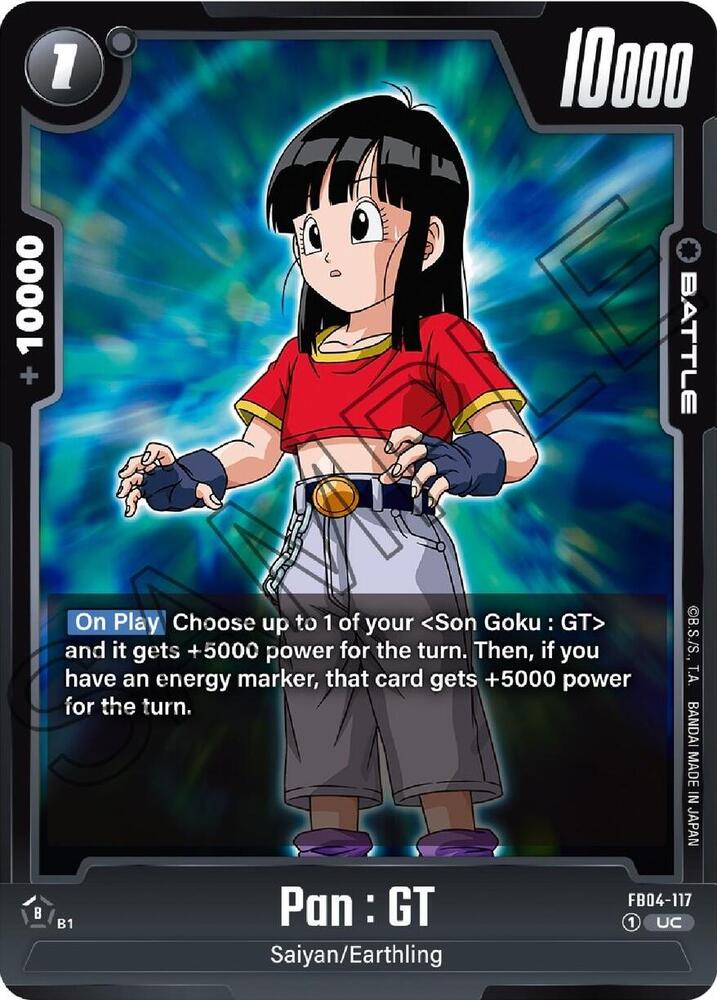 Pan : GT FB04-117 card from Ultra Limit