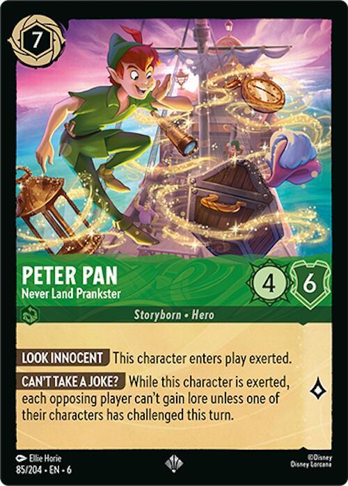 Peter Pan - Never Land Prankster 85/204 card from Azurite Sea