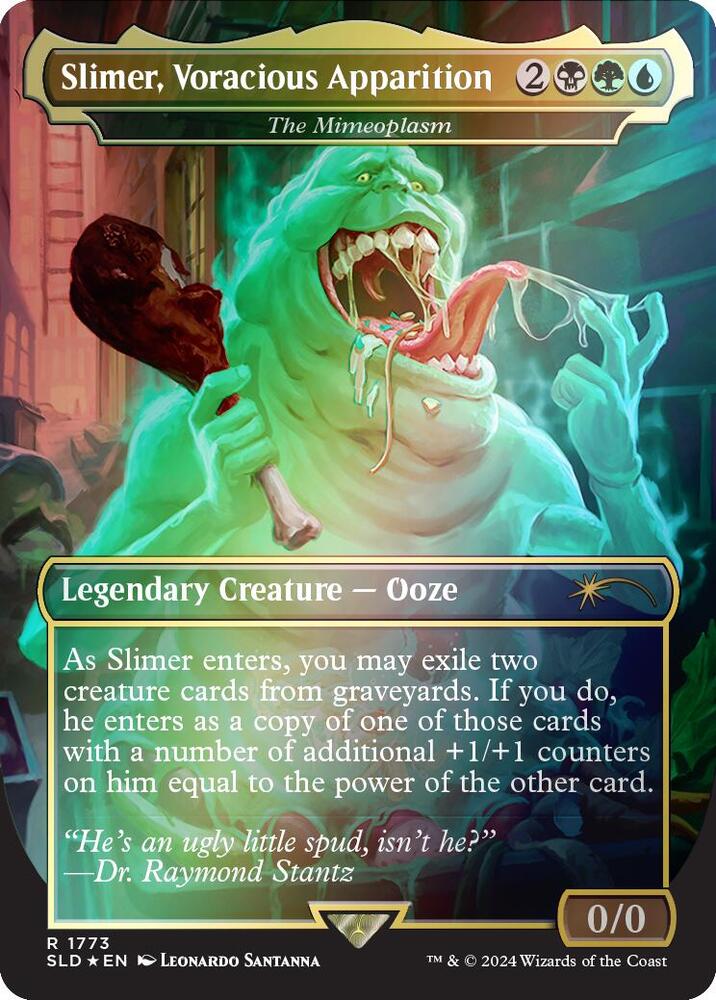 Slimer, Voracious Apparition - The Mimeoplasm (Rainbow Foil) 1773 card from Secret Lair Drop Series