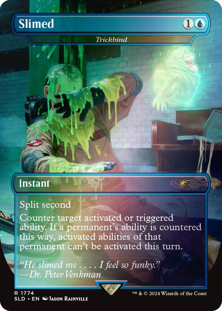 Slimed - Trickbind (Rainbow Foil) 1774 card from Secret Lair Drop Series