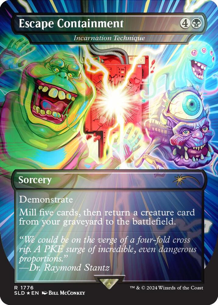 Escape Containment - Incarnation Technique (Rainbow Foil) 1776 card from Secret Lair Drop Series