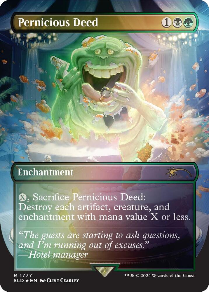 Pernicious Deed (Rainbow Foil) 1777 card from Secret Lair Drop Series