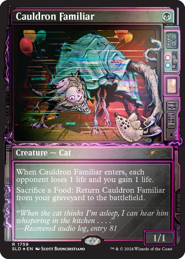 Cauldron Familiar (Rainbow Foil) 1759 card from Secret Lair Drop Series