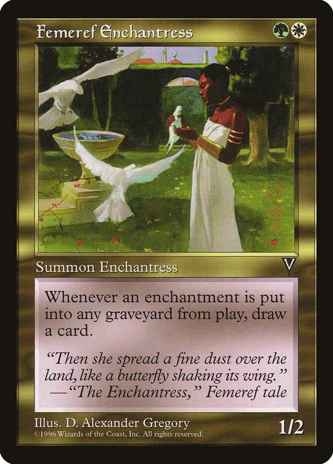 Femeref Enchantress card from Visions