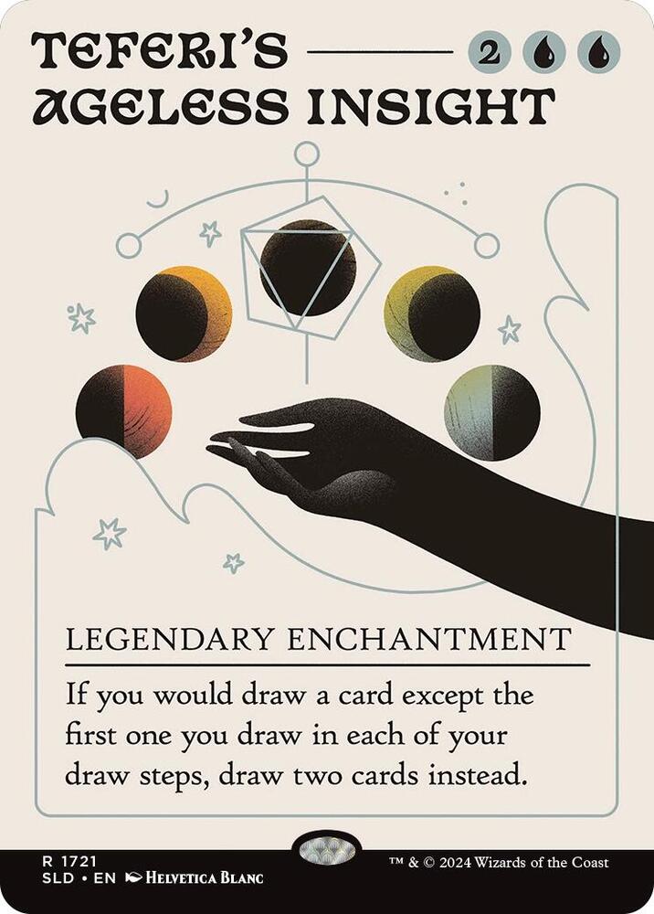 Teferi's Ageless Insight 1721 card from Secret Lair Drop Series