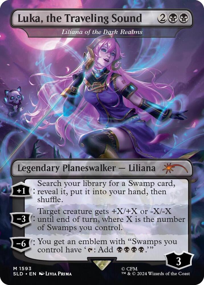 Luka, the Traveling Sound - Liliana of the Dark Realms 1593 card from Secret Lair Drop Series