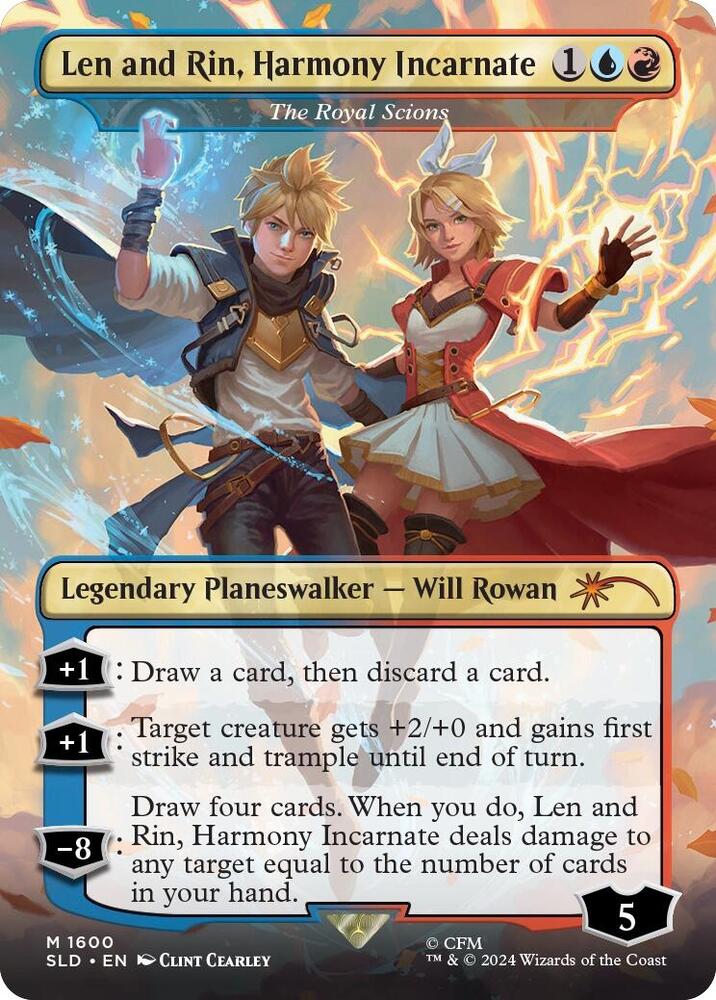 Len and Rin, Harmony Incarnate - The Royal Scions 1600 card from Secret Lair Drop Series