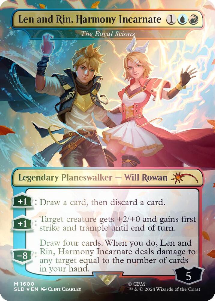 Len and Rin, Harmony Incarnate - The Royal Scions (Rainbow Foil) 1600 card from Secret Lair Drop Series