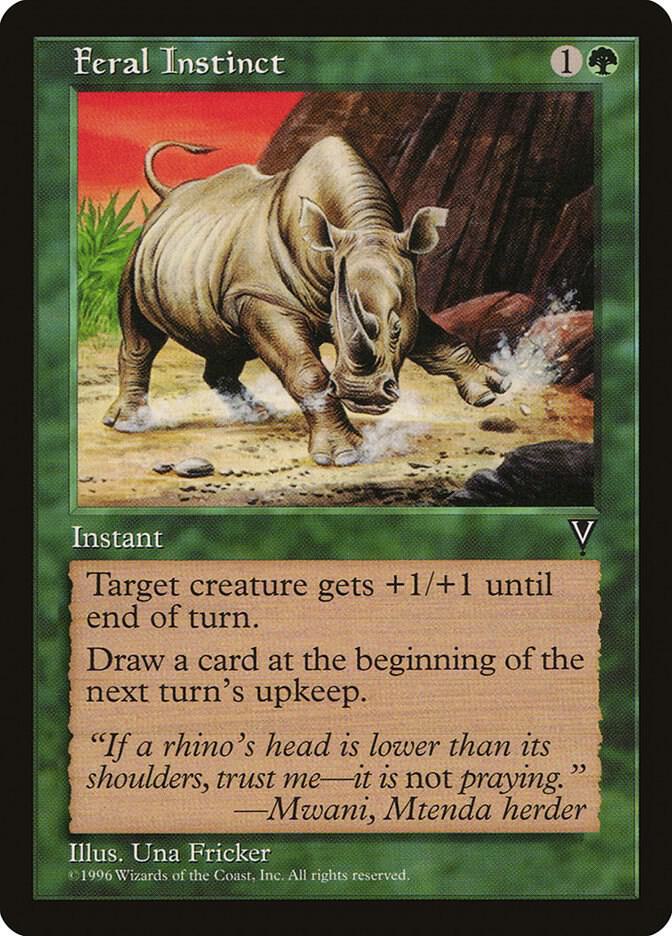 Feral Instinct card from Visions