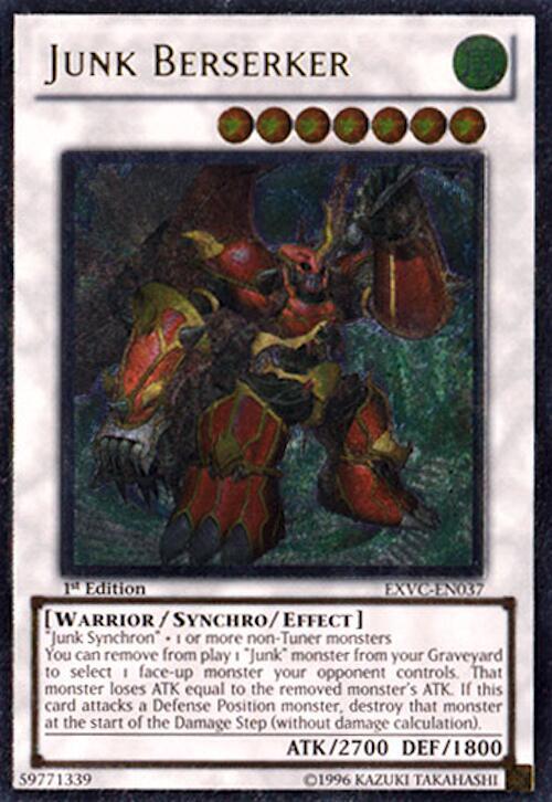 Junk Berserker (UTR) EXVC-EN037 card from Extreme Victory