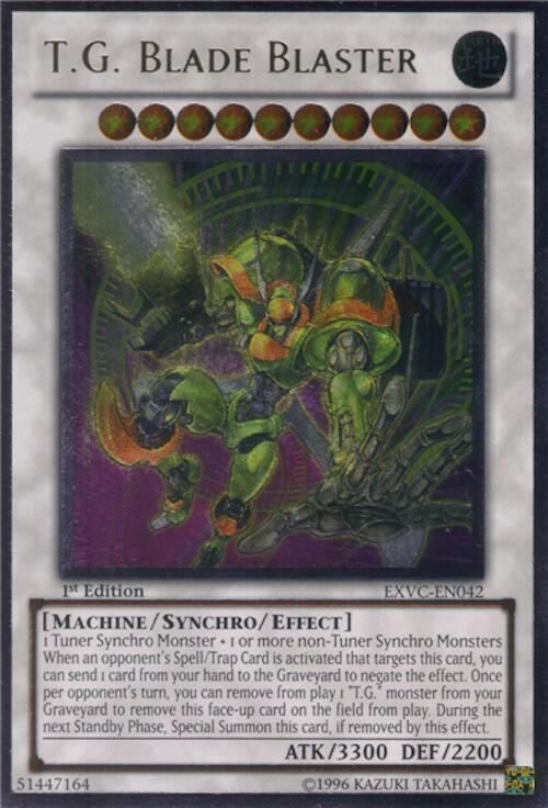 T.G. Blade Blaster (UTR) EXVC-EN042 card from Extreme Victory