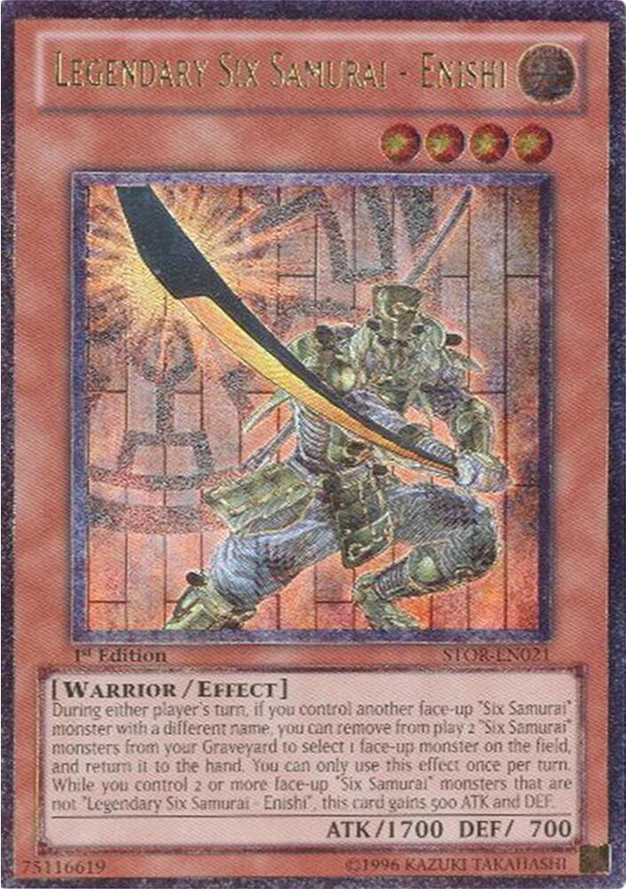 Legendary Six Samurai - Enishi (UTR) STOR-EN021 card from Storm of Ragnarok
