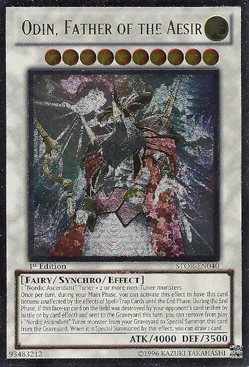 Odin, Father of the Aesir (UTR) STOR-EN040 card from Storm of Ragnarok