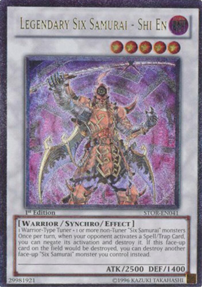 Legendary Six Samurai - Shi En (UTR) STOR-EN041 card from Storm of Ragnarok