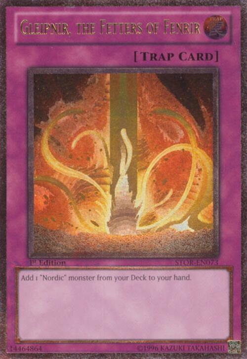 Gleipnir, the Fetters of Fenrir (UTR) STOR-EN073 card from Storm of Ragnarok