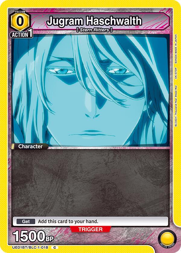 Jugram Haschwalth (Box Topper Foil) UE01BT/BLC-1-018 card from UE01BT: BLEACH: Thousand-Year Blood War