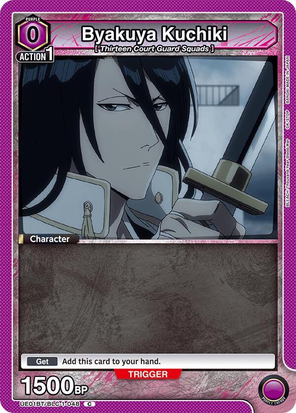 Byakuya Kuchiki (Box Topper Foil) UE01BT/BLC-1-048 card from UE01BT: BLEACH: Thousand-Year Blood War