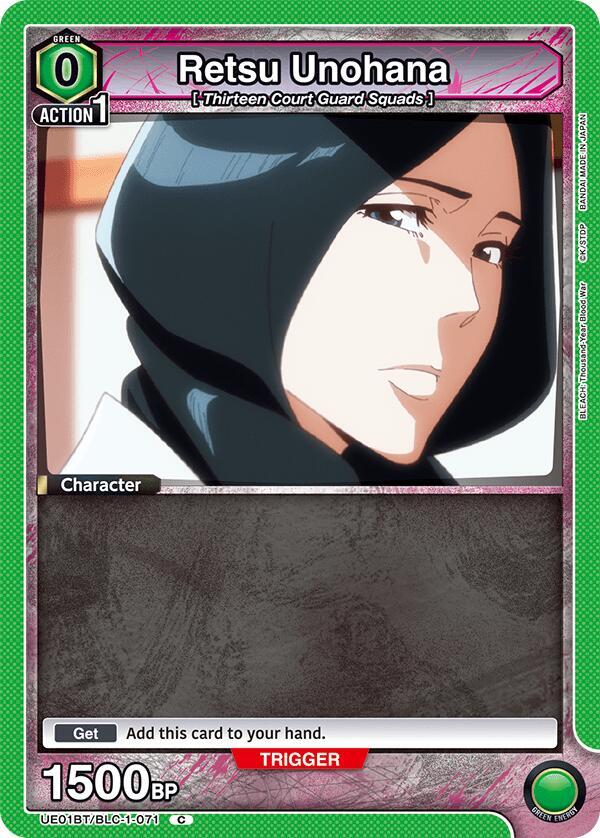 Retsu Unohana (Box Topper Foil) UE01BT/BLC-1-071 card from UE01BT: BLEACH: Thousand-Year Blood War