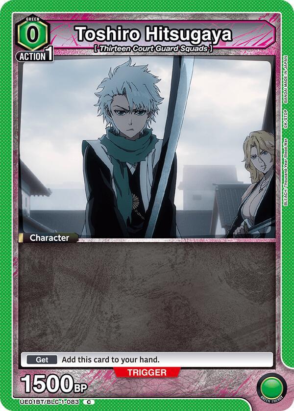 Toshiro Hitsugaya (Box Topper Foil) UE01BT/BLC-1-083 card from UE01BT: BLEACH: Thousand-Year Blood War
