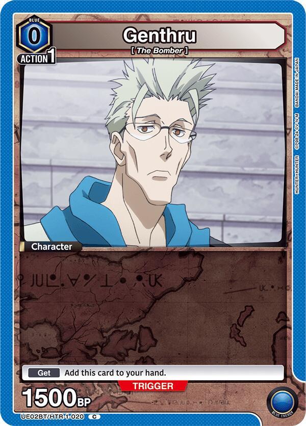Genthru (Box Topper Foil) UE02BT/HTR-1-020 card from UE02BT: HUNTER X HUNTER