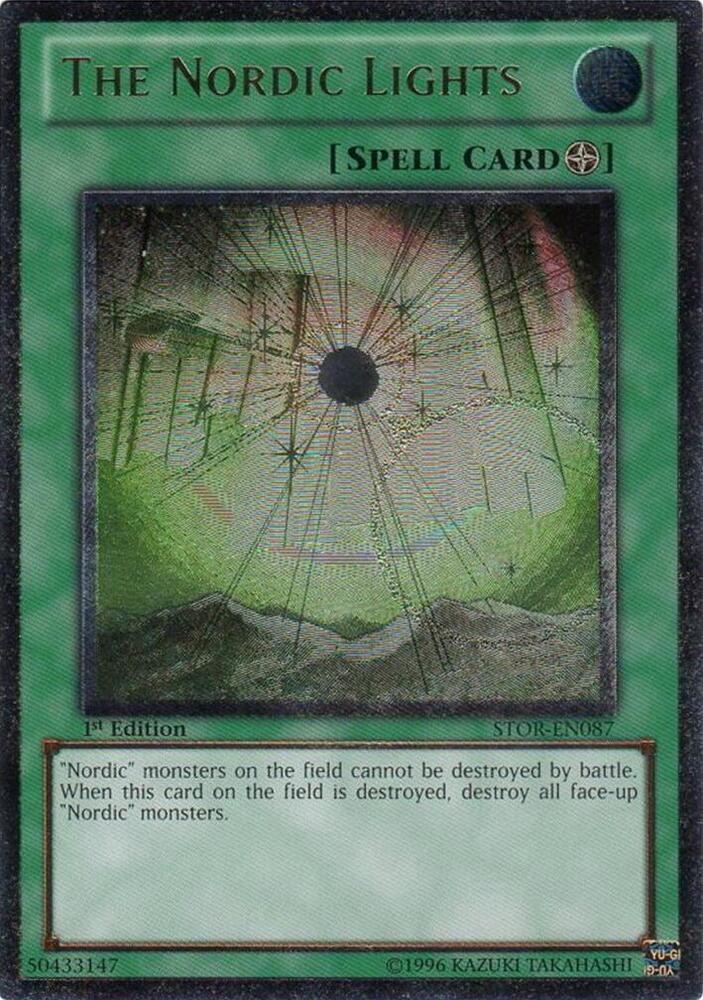 The Nordic Lights (UTR) STOR-EN087 card from Storm of Ragnarok