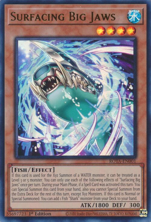Surfacing Big Jaws ROTA-EN001 card from Rage of the Abyss