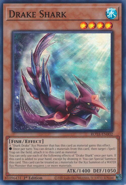 Drake Shark ROTA-EN002 card from Rage of the Abyss