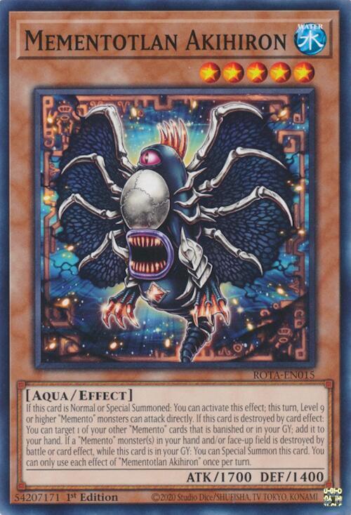 Mementotlan Akihiron ROTA-EN015 card from Rage of the Abyss
