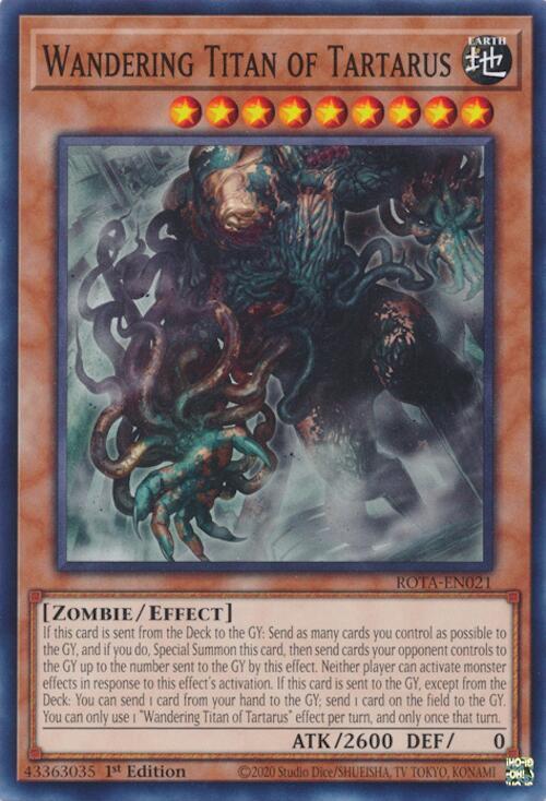 Wandering Titan of Tartarus ROTA-EN021 card from Rage of the Abyss