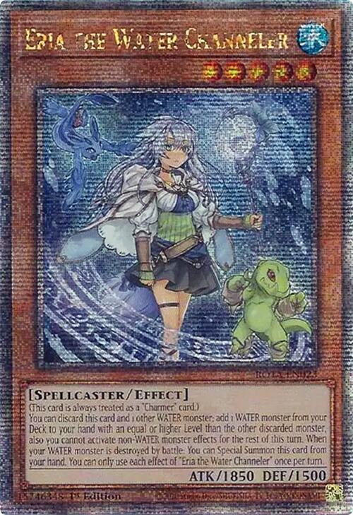 Eria the Water Channeler (Quarter Century Secret Rare) ROTA-EN023 card from Rage of the Abyss