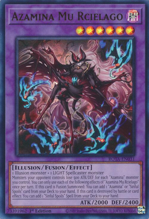 Azamina Mu Rcielago ROTA-EN031 card from Rage of the Abyss