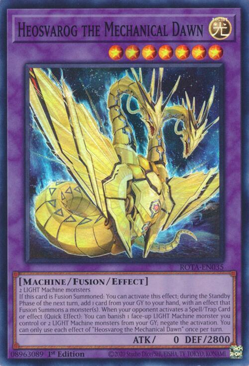 Heosvarog the Mechanical Dawn ROTA-EN035 card from Rage of the Abyss