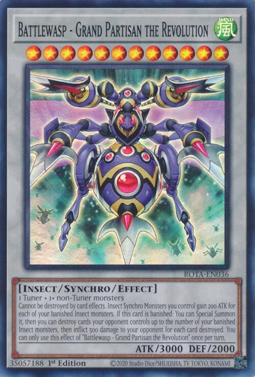 Battlewasp - Grand Partisan the Revolution ROTA-EN036 card from Rage of the Abyss