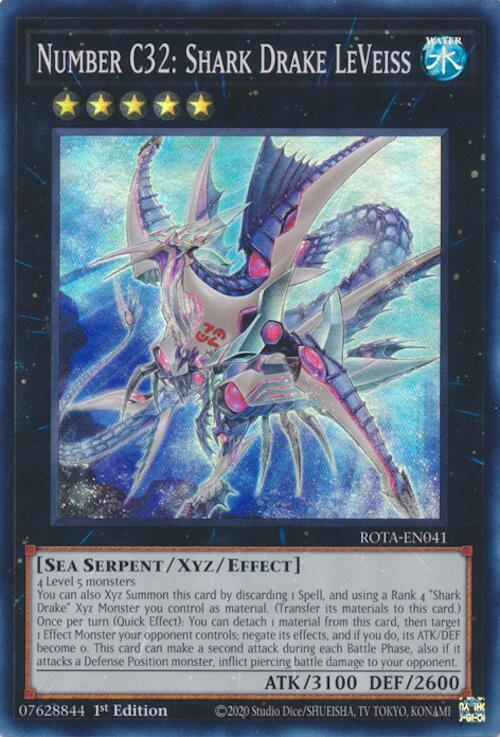 Number C32: Shark Drake LeVeiss ROTA-EN041 card from Rage of the Abyss