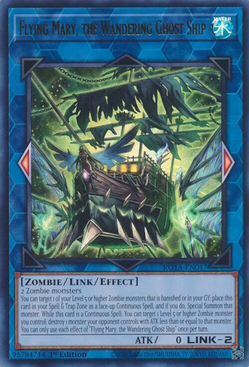 Flying Mary, the Wandering Ghost Ship ROTA-EN047 card from Rage of the Abyss
