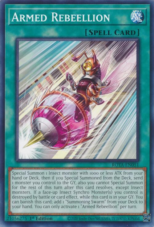 Armed Rebeellion ROTA-EN051 card from Rage of the Abyss