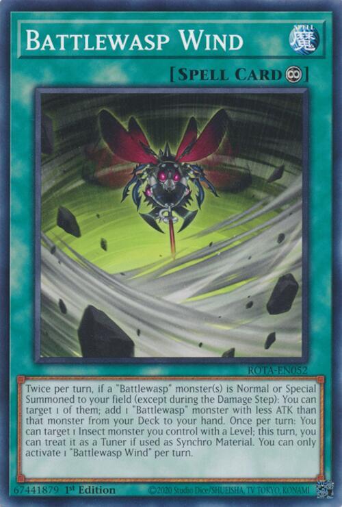 Battlewasp Wind ROTA-EN052 card from Rage of the Abyss