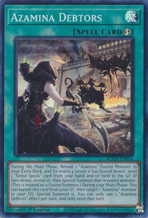Azamina Debtors ROTA-EN054 card from Rage of the Abyss