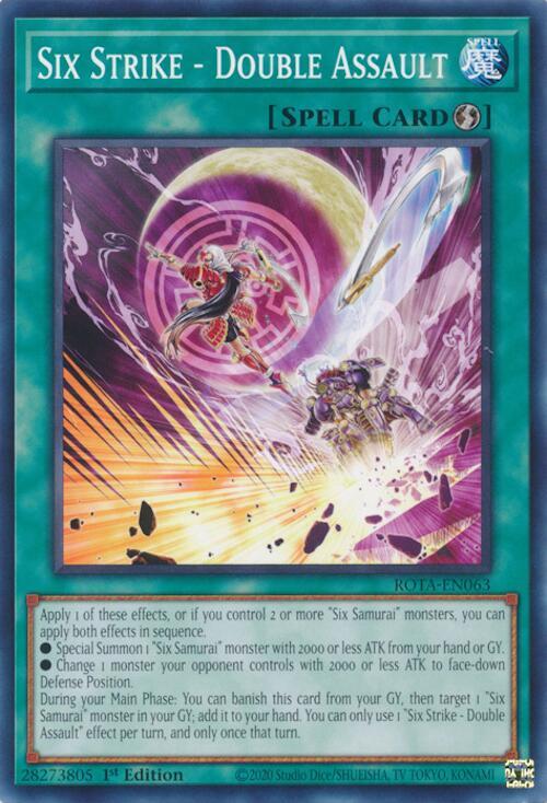 Six Strike - Double Assault ROTA-EN063 card from Rage of the Abyss