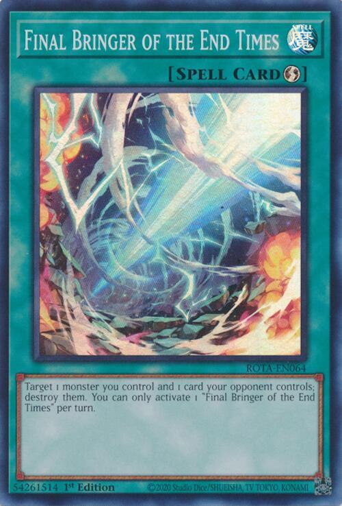 Final Bringer of the End Times ROTA-EN064 card from Rage of the Abyss