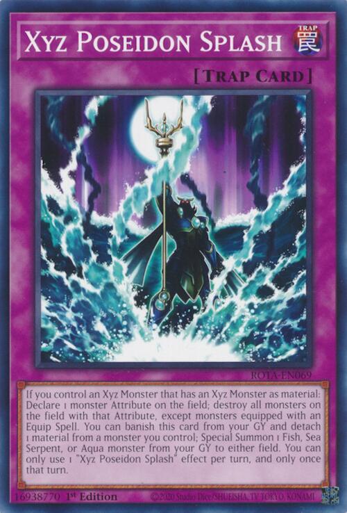 Xyz Poseidon Splash ROTA-EN069 card from Rage of the Abyss